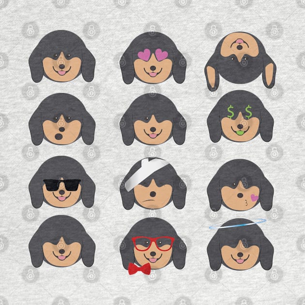 Dachshund - Emoji by Kilmer Graphics 